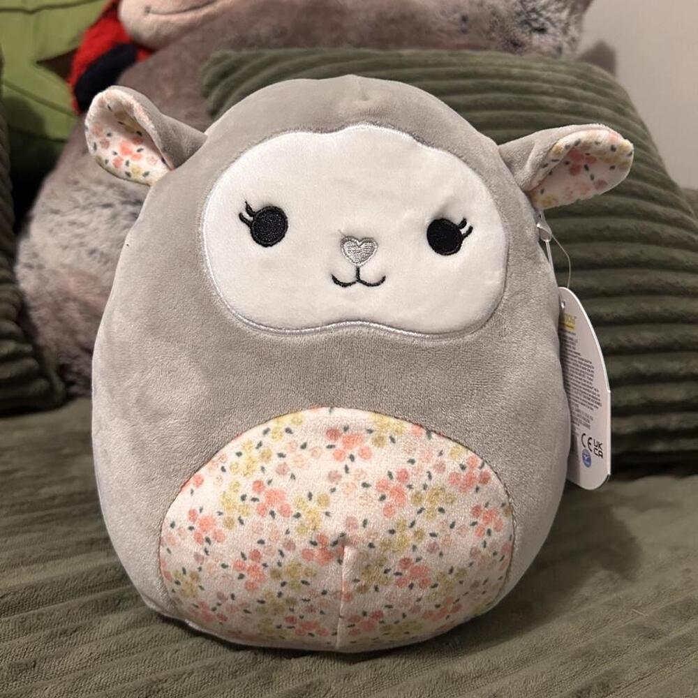 Squishmallow Elea the Lamb 8" Floral Belly Easter Plush NWT TOY